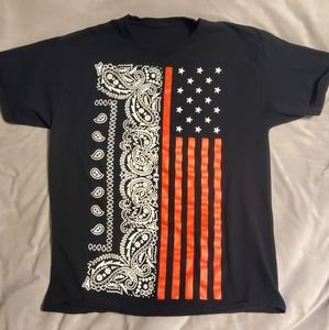 American Flag/Bandanna T shirt